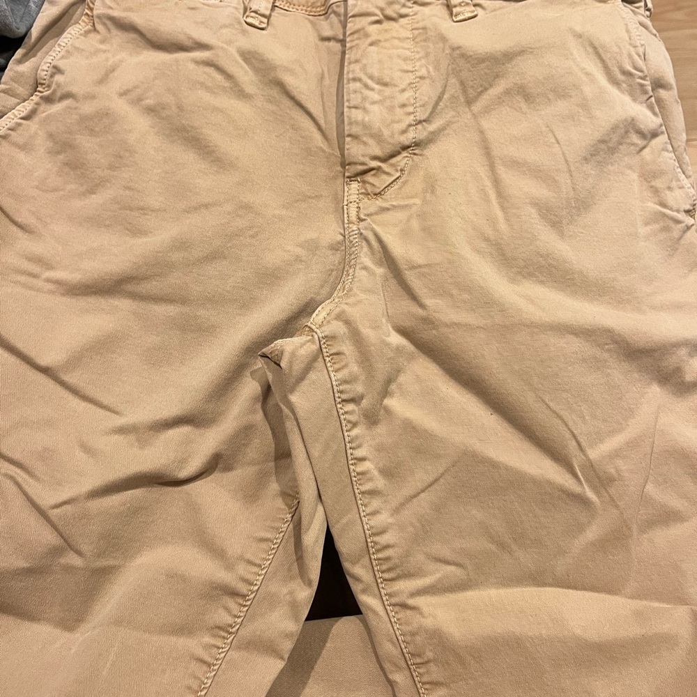 American Eagle Outfitters Tan Chinos Classic Cotton Twill